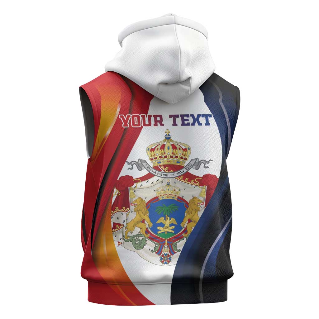 Personalized Second Empire Afro-Haitians 1849-1859 Sleeveless Hoodie Dieu Ma Patrie Et Mon Epee - African Pride