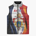 Personalized Second Empire Afro-Haitians 1849-1859 Sleeveless Puffer Jacket Dieu Ma Patrie Et Mon Epee