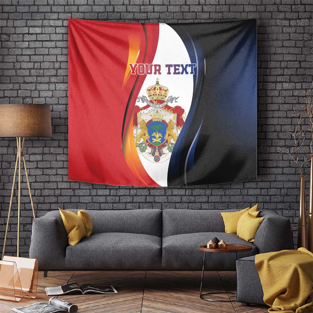 Personalized Second Empire Afro-Haitians 1849-1859 Tapestry Dieu Ma Patrie Et Mon Epee - African Pride