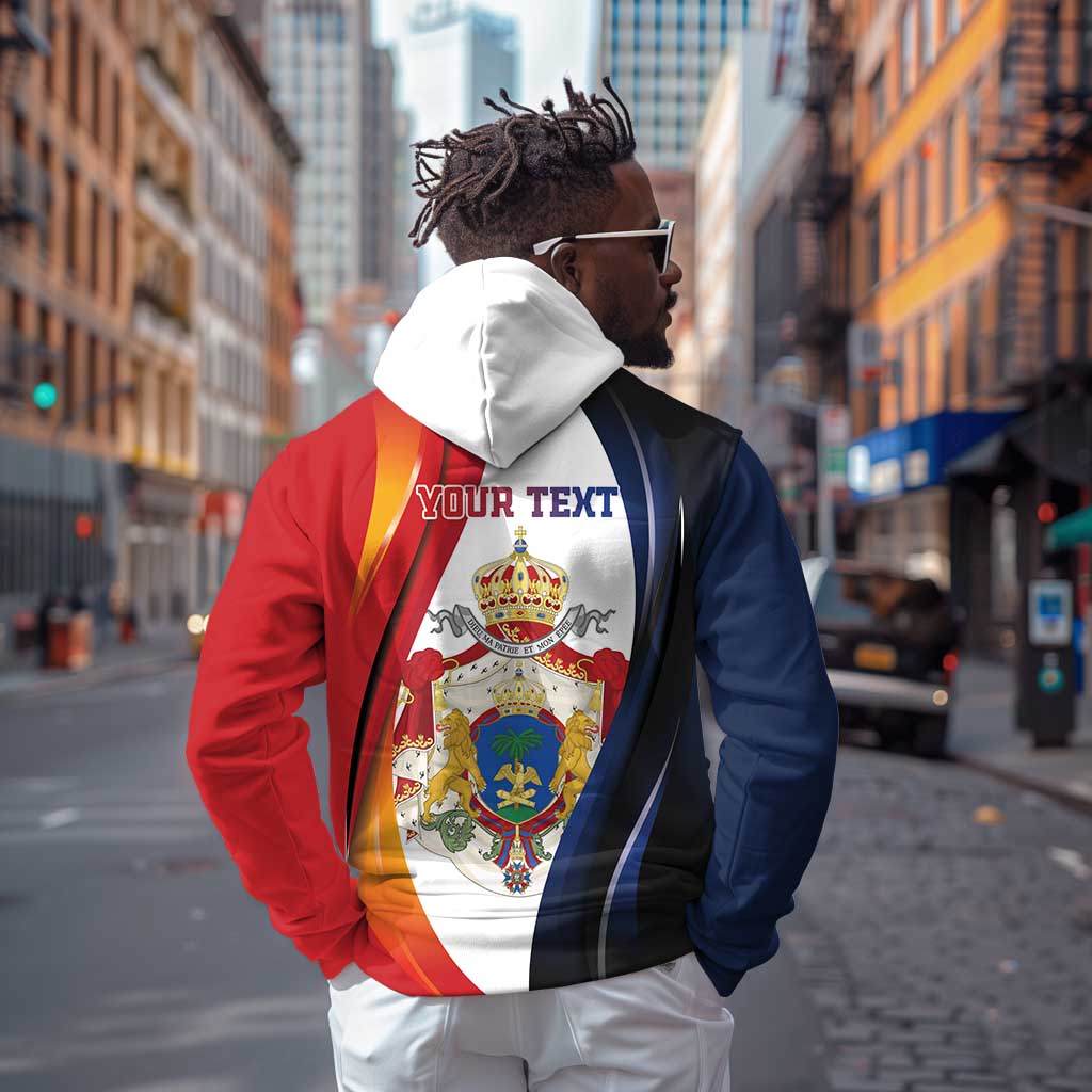 Personalized Second Empire Afro-Haitians 1849-1859 Zip Hoodie Dieu Ma Patrie Et Mon Epee - African Pride