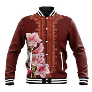 Africa Dashiki Baseball Jacket With Belladonna Lily LT18