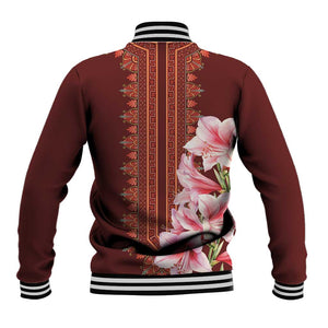 Africa Dashiki Baseball Jacket With Belladonna Lily LT18