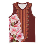 Africa Dashiki Basketball Jersey With Belladonna Lily LT18