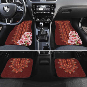 Africa Dashiki Car Mats With Belladonna Lily