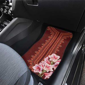 Africa Dashiki Car Mats With Belladonna Lily