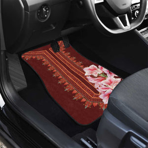 Africa Dashiki Car Mats With Belladonna Lily