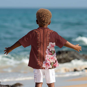 Africa Dashiki Kid Hawaiian Shirt With Belladonna Lily