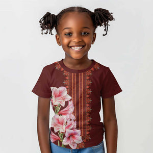 Africa Dashiki Kid T shirt With Belladonna Lily