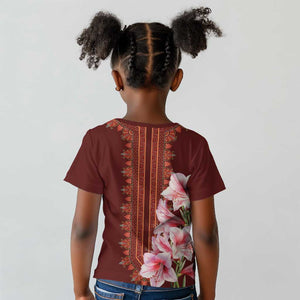 Africa Dashiki Kid T shirt With Belladonna Lily