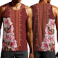 Africa Dashiki Men Tank Top With Belladonna Lily