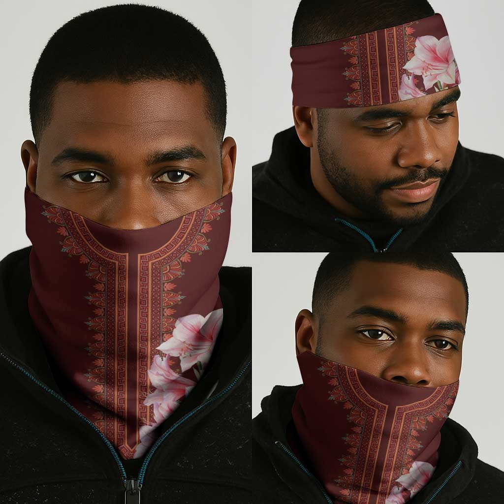 Africa Dashiki Neck Gaiter Belladonna Lily LT18