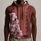 Africa Dashiki Sleeveless Hoodie With Belladonna Lily - African Pride