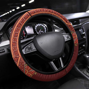 Africa Dashiki Steering Wheel Cover With Belladonna Lily