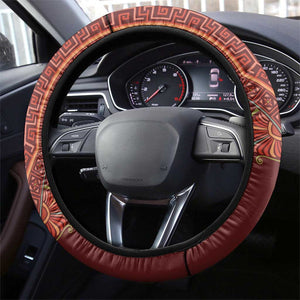 Africa Dashiki Steering Wheel Cover With Belladonna Lily