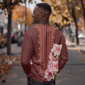 Africa Dashiki Sweatshirt With Belladonna Lily