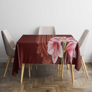 Africa Dashiki Tablecloth With Belladonna Lily