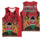 Kenya Basketball Jersey Coat Of Arms With Kente Patterns LT18