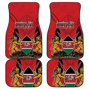 Kenya Car Mats Coat Of Arms With Kente Patterns