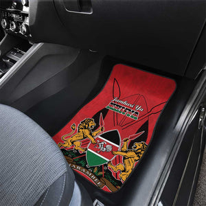 Kenya Car Mats Coat Of Arms With Kente Patterns