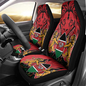 Kenya Car Seat Cover Coat Of Arms With Kente Patterns