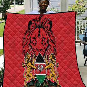 Kenya Quilt Coat Of Arms With Kente Patterns