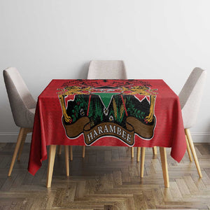 Kenya Tablecloth Coat Of Arms With Kente Patterns