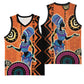 African Woman In Ethnic Dress Basketball Jersey Ethnic Geometric Patterns LT18