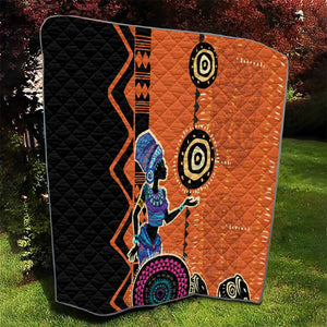 African Woman In Ethnic Dress Quilt Ethnic Geometric Patterns