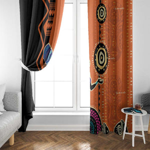 African Woman In Ethnic Dress Window Curtain Ethnic Geometric Patterns