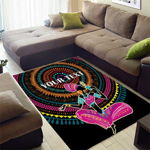 Personalized Africa Area Rug Beautiful Black Woman