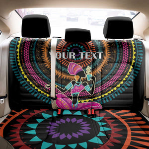 Personalized Africa Back Car Seat Cover Beautiful Black Woman