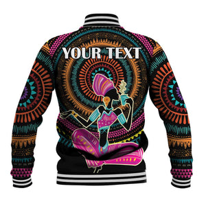 Personalized Africa Baseball Jacket Beautiful Black Woman LT18