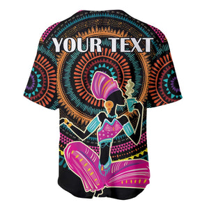 Personalized Africa Baseball Jersey Beautiful Black Woman