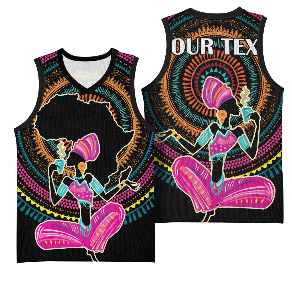 Personalized Africa Basketball Jersey Beautiful Black Woman LT18