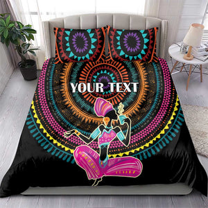 Personalized Africa Bedding Set Beautiful Black Woman