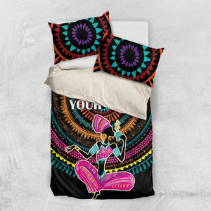 Personalized Africa Bedding Set Beautiful Black Woman