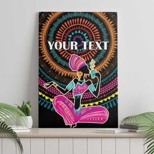 Personalized Africa Canvas Wall Art Beautiful Black Woman