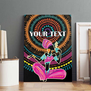 Personalized Africa Canvas Wall Art Beautiful Black Woman