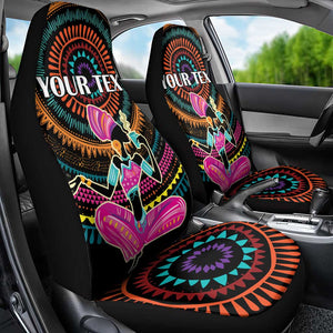 Personalized Africa Car Seat Cover Beautiful Black Woman