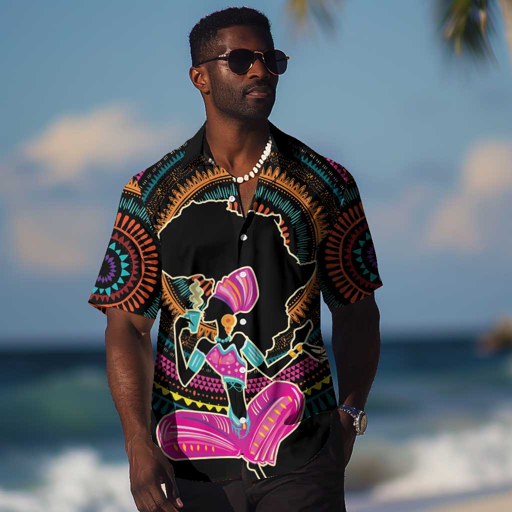 Personalized Africa Hawaiian Shirt Beautiful Black Woman