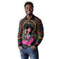 Personalized Africa Long Sleeve Polo Shirt Beautiful Black Woman