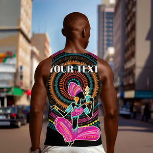 Personalized Africa Men Tank Top Beautiful Black Woman