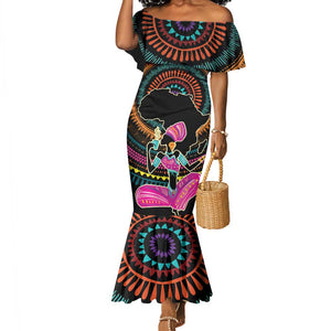 Personalized Africa Mermaid Dress Beautiful Black Woman