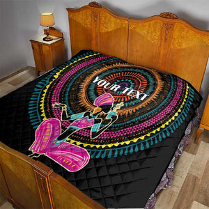 Personalized Africa Quilt Beautiful Black Woman