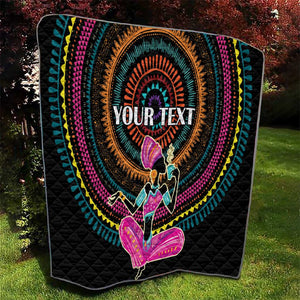 Personalized Africa Quilt Beautiful Black Woman