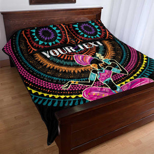 Personalized Africa Quilt Bed Set Beautiful Black Woman