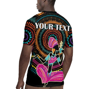 Personalized Africa Rugby Jersey Beautiful Black Woman