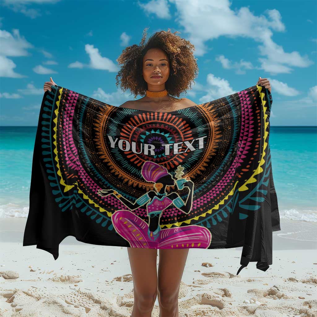 Personalized Africa Sarong Beautiful Black Woman