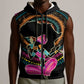 Personalized Africa Sleeveless Zip Hoodie Beautiful Black Woman - African Pride
