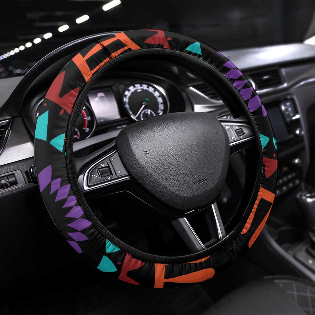 Africa Steering Wheel Cover Beautiful Black Woman